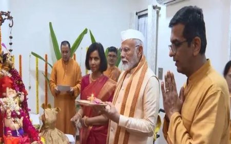 PM Modi slams Congress for criticism of his Ganesh puja at CJI residence
