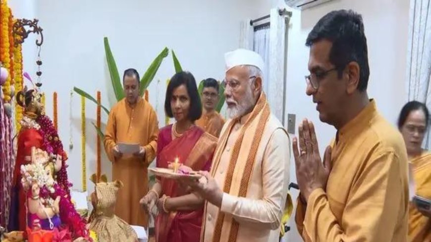 PM Modi slams Congress for criticism of his Ganesh puja at CJI residence