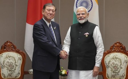 PM Modi holds talks with new Japan PM to bolster defence & trade ties
