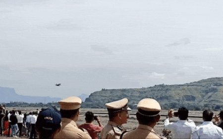 First trial flight lands at airport in Navi Mumbai