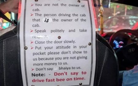 'Put your attitude in your pockets,' 'don't call us bhaiya': Cab driver’s rules for passengers go viral