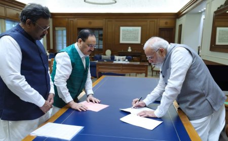PM Modi renews his membership as BJP's first active member