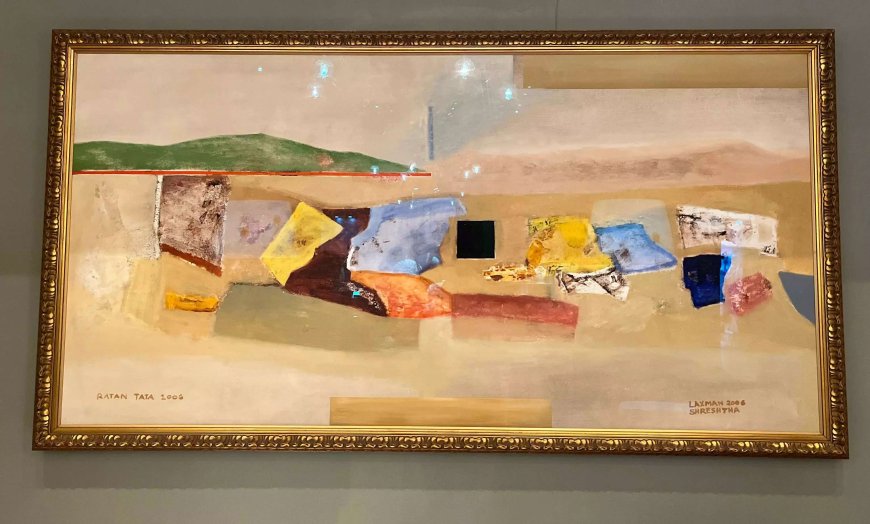 Ratan Tata the artiste & his collaborative painting at Mumbai’s Taj Mahal Palace