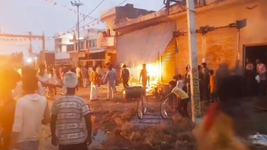 Bahraich violence: Crowd on streets with sticks & stones, police resort to lathicharge; top developments