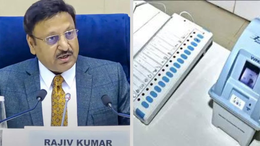 Can't be hacked like pagers, battery inserted 5 days before counting: CEC Rajiv Kumar on Congress' EVM charge