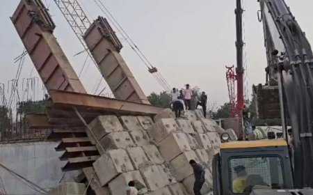 Under-construction bullet train bridge collapses in Gujarat’s Anand, several feared trapped