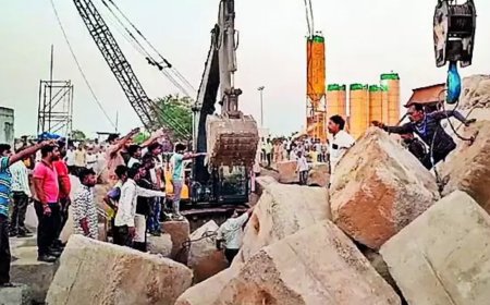 3 labourers die at bullet train site as structure crashes in Gujarat