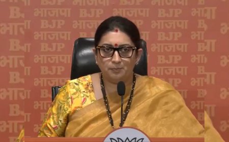 'Aligning with terrorism': Smriti Irani hits out at Congress, INDIA bloc over demand for restoration of 370