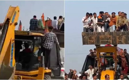Yogi’s supporters attend rally in SP stronghold Mainpuri on bulldozers -Watch