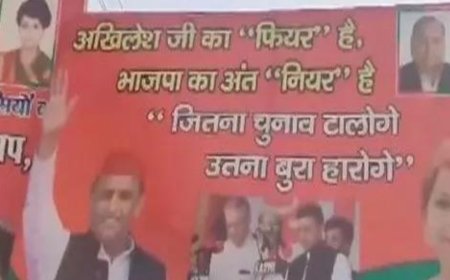 'Akhilesh ji ka fear hai, BJP ka ant near hai': Posters with several slogans seen in UP's Amethi