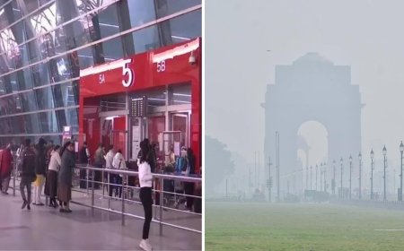 Delhi Airport issues advisory for passengers as smog reduces visibility