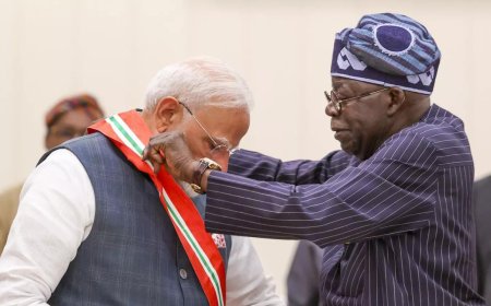 PM Modi receives Nigeria's second-highest honour