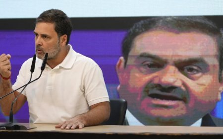 Adani should be in jail but govt protecting him: Rahul Gandhi