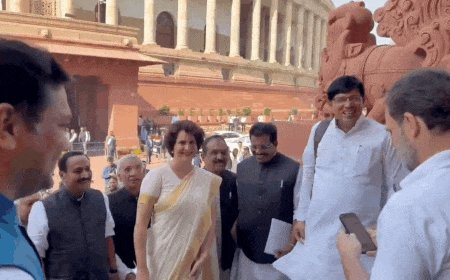 'Proud brother': Rahul Gandhi captures special moment as Priyanka Gandhi Vadra enters Parliament; watch video