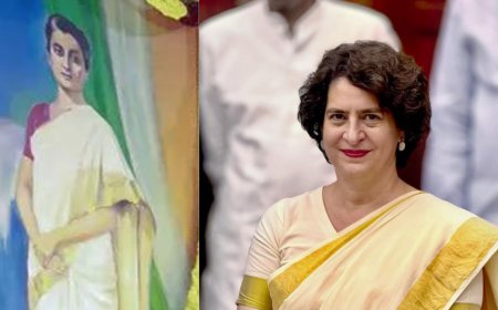 Priyanka Gandhi’s Parliament debut saree stirs memory of grandmother Indira Gandhi