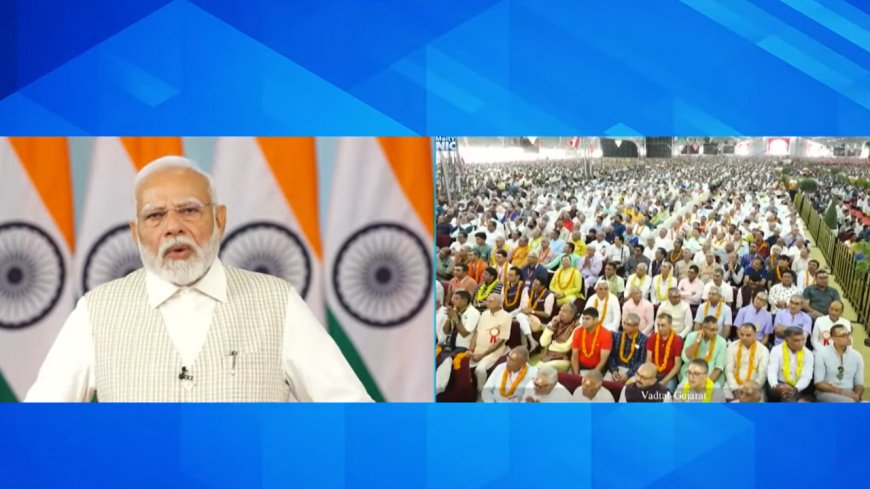 'Conspiracy to divide society': PM Modi at 200th anniversary of Shree Swaminarayan Mandir in Gujarat