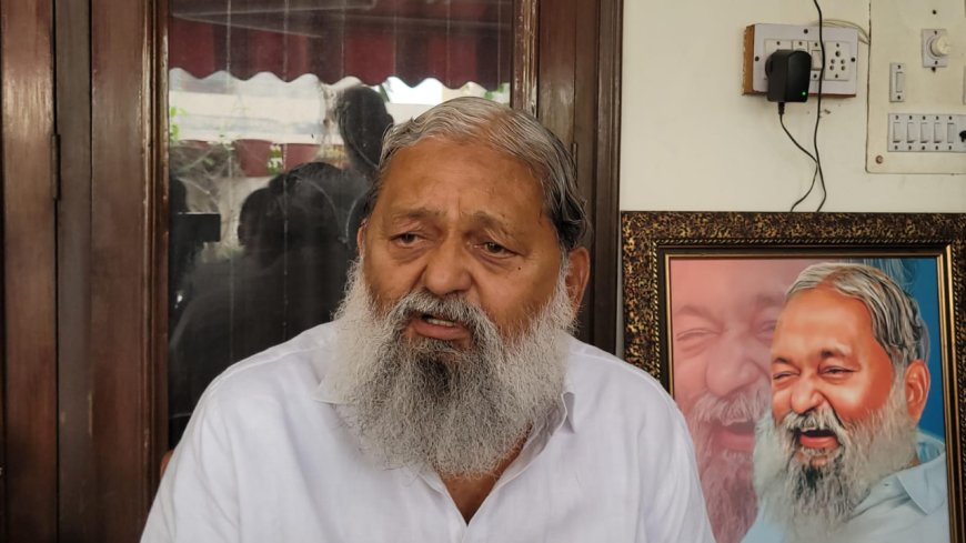 Chandigarh can only belong to Punjab if the Hindi-speaking areas are given to Haryana besides SYL water: Anil Vij