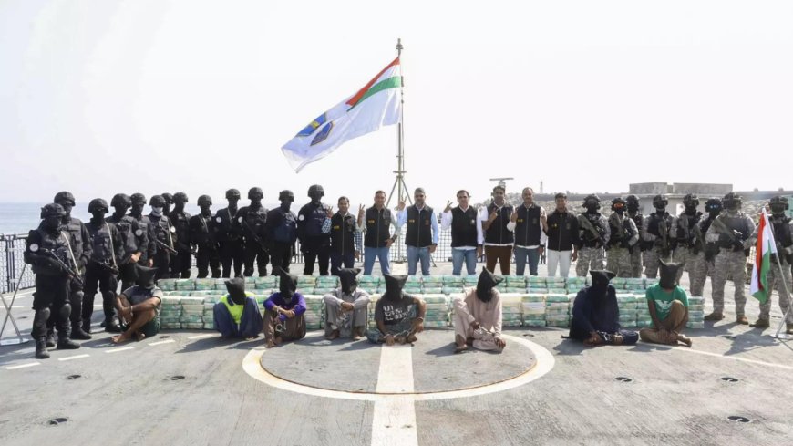 700 kg of meth worth Rs 3,000 crore seized from boat off Gujarat coast