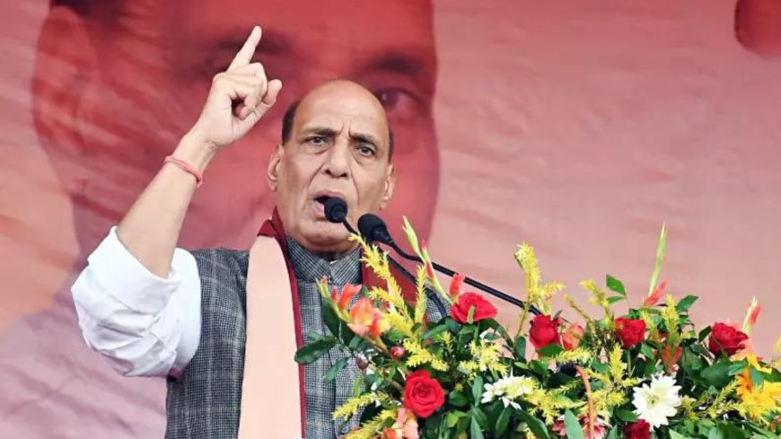 Parties allying with Congress are bound to drown: Rajnath Singh