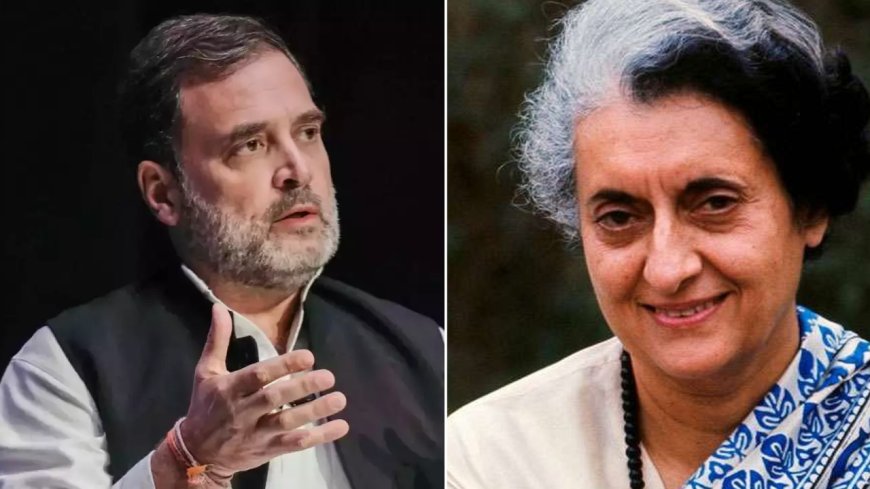 'Example of courage and love': Rahul Gandhi shares childhood picture with grandma Indira Gandhi on her birth anniversary