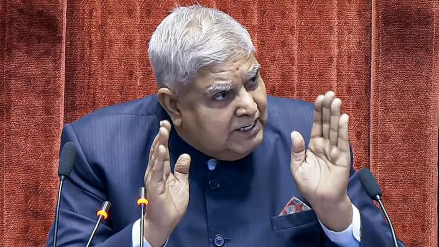 'We have become laughing stock': Dhankhar slams oppn for repeated RS disruption; watch video