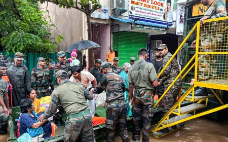 Indian Army carries out multiple rescue operations in Puducherry
