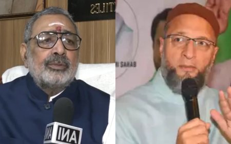 'Absent during national anthem': Giriraj's Constitution Day attack on Owaisi