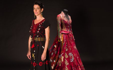 Unique red dress project helps women tell their stories, one stitch at a time