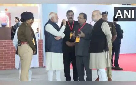 PM Modi, Amit Shah inspect exhibition on implementation of new criminal laws in Chandigarh