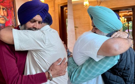 'Risking life not an easy thing': Sukhbir Badal hugs Punjab cops who saved his life