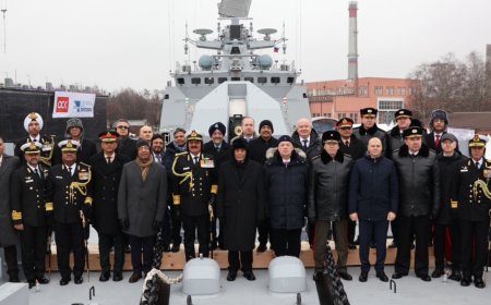 India gets its latest multi-role stealth frigate, commissioned in Russia by Rajnath Singh