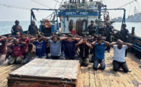 Coast Guard seizes 2 Bangladeshi trawlers with 78 fishermen