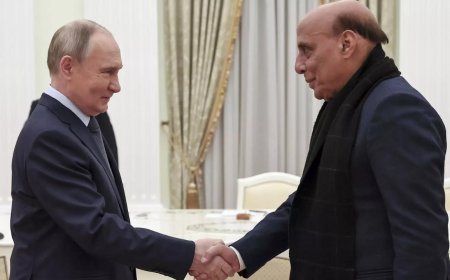 Defence minister Rajnath Singh meets Putin in Moscow, says India will continue to stand by Russia