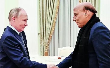 Rajnath meets Putin, affirms India will stand by Russia