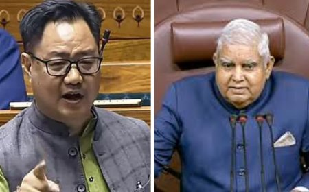 'If opposition attacks dignity of chairman, we will protect' says, Kiren Rijiju over no-trust motion against Jagdeep Dhankhar