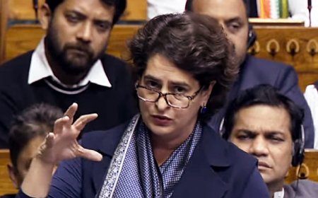 Combative yet calm: Decoding Priyanka Gandhi's maiden Parliament speech