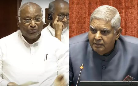 It's farmer son vs labourer's son as VP Dhankhar, Kharge clash