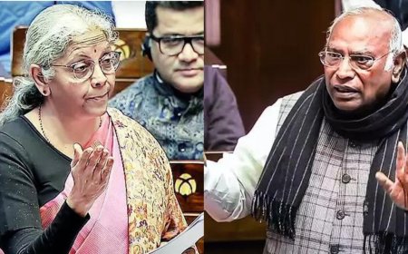 Nirmala: Congress promoted 'parivarvad'; Kharge says Modi, BJP twisting facts