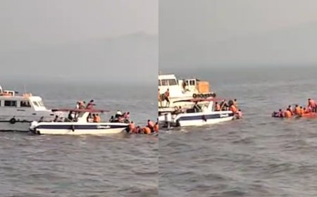 1 dead after ferry with passengers capsizes near Gateway of India in Mumbai; rescue operations underway