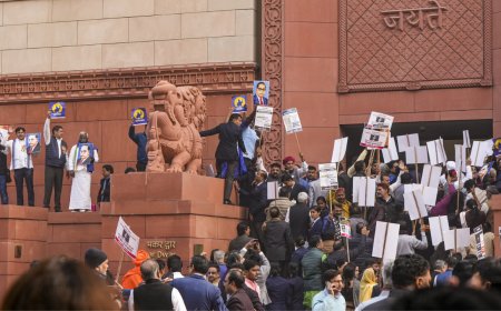 Ambedkar row turns physical; BJP, Congress trade accusations