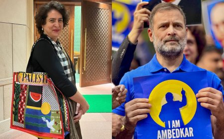 Mock interview, bags and t-shirt: Rahul, Priyanka Gandhi make a statement in Parliament