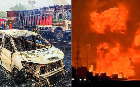 12 die, 40 vehicles gutted as tanker crash triggers blasts on Jaipur-Ajmer highway