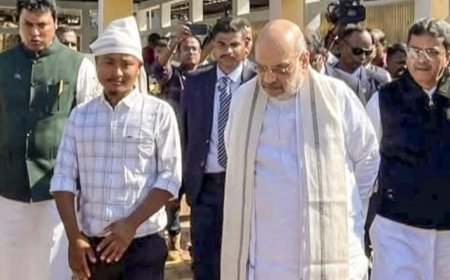 Amit Shah inspects Bru package rollout; gets feedback from Brus at their village in Tripura