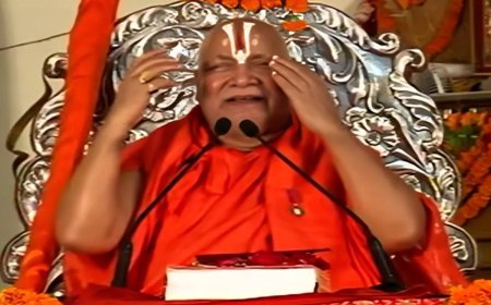 Rambhadracharya, who played key role in Ram Temple case, slams RSS chief's 'mandir' remark