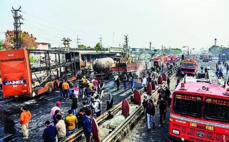 Jaipur gas tanker explosion: Cops quiz LPG tanker driver as fire toll hits 15