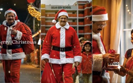 Watch: AAP shares AI video of 'Santa Kejriwal' handing out welfare gifts