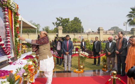 Government carrying forward Atal Bihari Vajpayee's good governance vision: Rajnath Singh