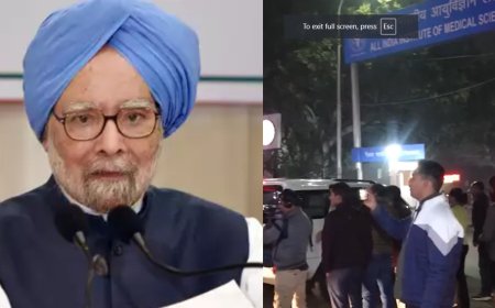 Former PM Manmohan Singh admitted to AIIMS Delhi, Priyanka Gandhi reaches hospital