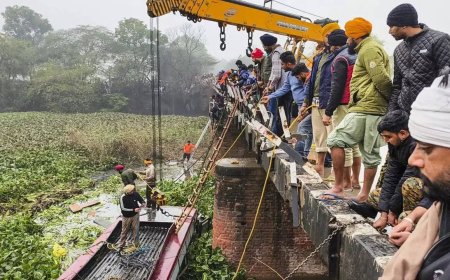 Eight passengers died after private bus plunges nearly 20 feet down in drain