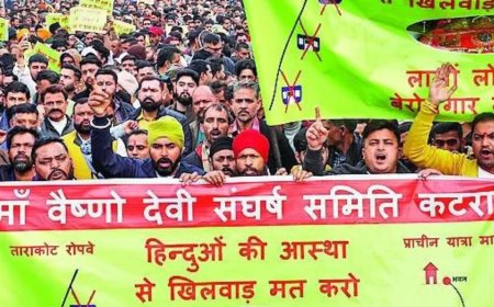 Katra ropeway project: Sangharsh Samiti extends shutdown for another 72hrs